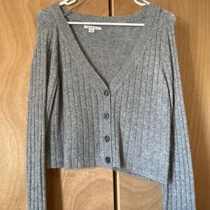American eagle super soft v neck button up cardigan